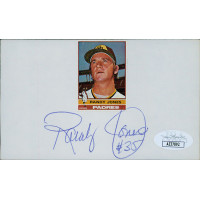 Randy Jones San Diego Padres Signed 3x5 Index Card JSA Authenticated