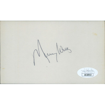 Maury Wills Los Angeles Dodgers Signed 3x5 Index Card JSA Authenticated