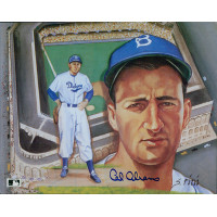 Cal Abrams Brooklyn Dodgers Signed 8x10 Cardstock Photo JSA Authenticated Cal Abrams Brooklyn Dodgers Signed 8x10 Cardstock Photo JSA Authenticated