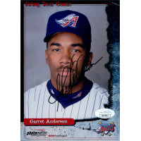 Garret Anderson Anaheim Angels Signed 5x7 Glossy Promo Photo JSA Authenticated Garret Anderson Anaheim Angels Signed 5x7 Glossy Promo Photo JSA Authenticated