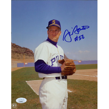 Jim Bouton Seattle Pilots Signed 8x10 Glossy Photo JSA Authenticated