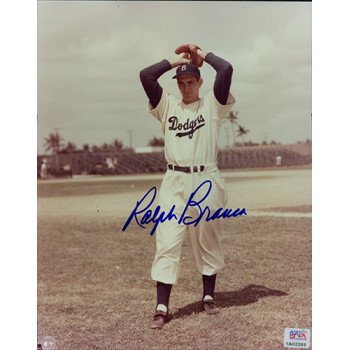 Ralph Branca Signed Brooklyn Dodgers Official MLB Baseball 8x10 Photo PSA Authenticated Ralph Branca Signed Brooklyn Dodgers Official MLB Baseball 8x10 Photo PSA Authenticated