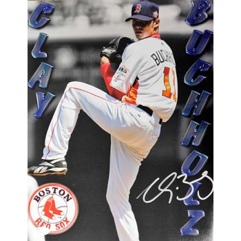 Clay Buchholz Boston Red Sox Signed 11x14 Matte Photo JSA Authenticated