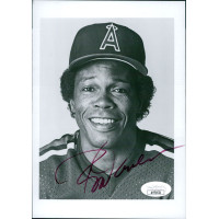 Rod Carew California Angels Signed 5x7 Glossy Photo JSA Authenticated Rod Carew California Angels Signed 5x7 Glossy Photo JSA Authenticated