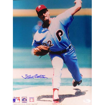 Steve Carlton Philadelphia Phillies Signed 11x14 Glossy Photo JSA Authenticated