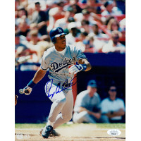 Roger Cedeno Los Angeles Dodgers Signed 8x10 Glossy Photo JSA Authenticated