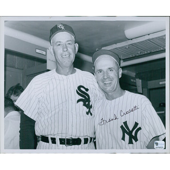 Frank Crosetti New York Yankees Signed 8x10 Glossy Photo Global Authenticated Frank Crosetti New York Yankees Signed 8x10 Glossy Photo Global Authenticated