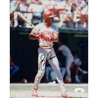 Eric Davis Cincinnati Reds Signed 8x10 Glossy Photo JSA Authenticated
