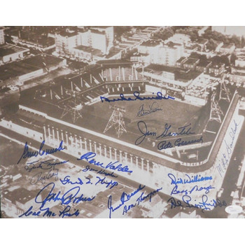 Brooklyn Dodgers HOFers & Stars Signed 11x14 Stock Card Photo Signed By 18 JSA Authenticated Brooklyn Dodgers HOFers & Stars Signed 11x14 Stock Card Photo Signed By 18 JSA Authenticated