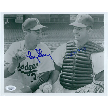 Los Angeles Dodgers Norm & Larry Sherry Signed 8x10 Photo JSA Authenticated Los Angeles Dodgers Norm & Larry Sherry Signed 8x10 Photo JSA Authenticated