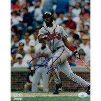 Jermaine Dye Atlanta Braves Signed 8x10 Glossy Photo JSA Authenticated