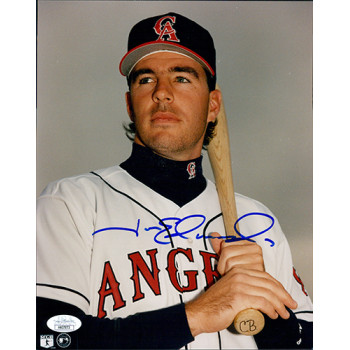 Jim Edmonds California Angels Signed 8x10 Glossy Photo JSA Authenticated