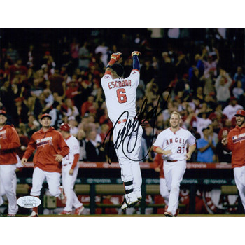 Yunel Escobar Los Angeles Angels Signed 8x10 Matte Photo JSA Authenticated
