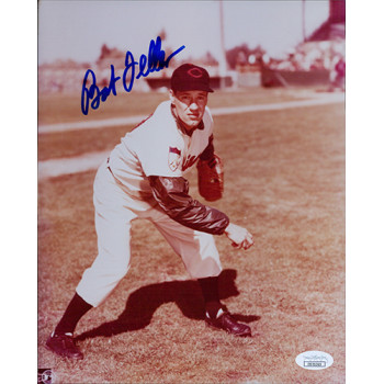 Bob Feller Cleveland Indians Signed 8x10 Glossy Photo JSA Authenticated Bob Feller Cleveland Indians Signed 8x10 Glossy Photo JSA Authenticated