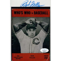 Bob Feller Cleveland Indians Signed 5x7 Matte Photo JSA Authenticated Bob Feller Cleveland Indians Signed 5x7 Matte Photo JSA Authenticated