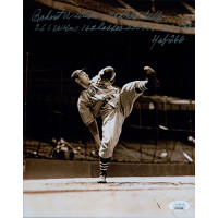 Robert Bob William Feller Cleveland Indians Signed 8x10 Photo JSA Authenticated Robert Bob William Feller Cleveland Indians Signed 8x10 Photo JSA Authenticated