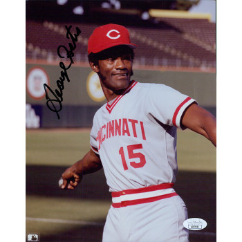 George Foster Cincinnati Reds Signed 8x10 Glossy Photo JSA Authenticated George Foster Cincinnati Reds Signed 8x10 Glossy Photo JSA Authenticated