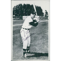 Tito Francona Chicago Cubs Signed 3.5x5.5 Cardstock Photo JSA Authenticated Tito Francona Chicago Cubs Signed 3.5x5.5 Cardstock Photo JSA Authenticated