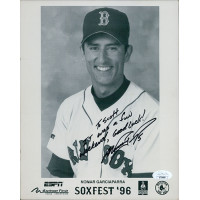 Nomar Garciaparra Boston Red Sox Signed 8x10 Cardstock Photo JSA Authenticated Nomar Garciaparra Boston Red Sox Signed 8x10 Cardstock Photo JSA Authenticated
