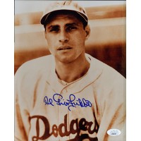 Al Gionfriddo Brooklyn Dodgers Signed 8x10 MLB Matte Photo JSA Authenticated