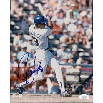 Juan Gonzalez Texas Rangers Signed 8x10 Glossy Photo JSA Authenticated Juan Gonzalez Texas Rangers Signed 8x10 Glossy Photo JSA Authenticated