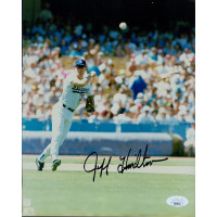 Jeff Hamilton Los Angeles Dodgers Signed 8x10 Glossy Photo JSA Authenticated