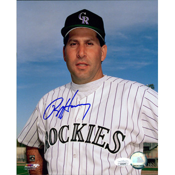 Ron Hassey Colorado Rockies Signed 8x10 Glossy Photo JSA Authenticated