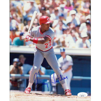 Billy Hatcher Cincinnati Reds Signed 8x10 Glossy Photo JSA Authenticated Billy Hatcher Cincinnati Reds Signed 8x10 Glossy Photo JSA Authenticated