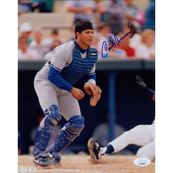 Carlos Hernandez Los Angeles Dodgers Signed 8x10 Glossy Photo JSA Authenticated