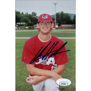 Luke Hochevar Team USA Signed 4x6 Glossy Photo JSA Authenticated
