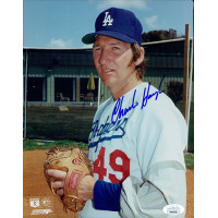 Charlie Hough Los Angeles Dodgers Signed 8x10 Glossy Photo JSA Authenticated Charlie Hough Los Angeles Dodgers Signed 8x10 Glossy Photo JSA Authenticated