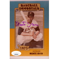 Monte Irvin New York Giants Signed 4x6 Matte Photo JSA Authenticated Monte Irvin New York Giants Signed 4x6 Matte Photo JSA Authenticated