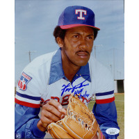 Ferguson Jenkins Texas Rangers Signed 8x10 Glossy Photo JSA Authenticated