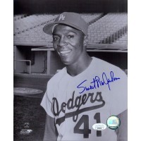 Sweet Lou Johnson Los Angeles Dodgers Signed 8x10 Glossy Photo JSA Authenticated Sweet Lou Johnson Los Angeles Dodgers Signed 8x10 Glossy Photo JSA Authenticated