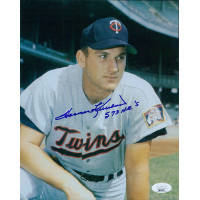 Harmon Killebrew Minnesota Twins Signed 8x10 Cardstock Photo JSA Authenticated