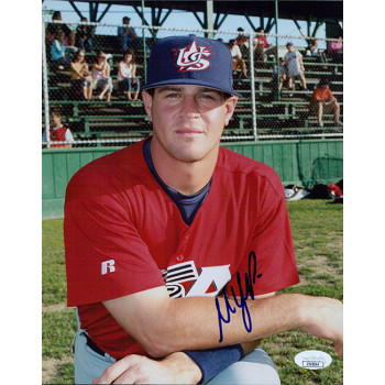 Matt LaPorta Team USA Signed 8x10 Glossy Photo JSA Authenticated Matt LaPorta Team USA Signed 8x10 Glossy Photo JSA Authenticated