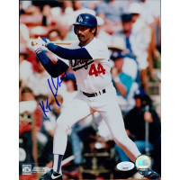 Ken Landreaux Los Angeles Dodgers Signed 8x10 Glossy Photo JSA Authenticated