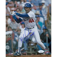 Ken Landreaux Los Angeles Dodgers Signed 8x10 Glossy Photo JSA Authenticated
