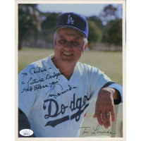 Tommy Lasorda Los Angeles Dodgers Signed 8x10 Cardstock Photo JSA Authenticated Tommy Lasorda Los Angeles Dodgers Signed 8x10 Cardstock Photo JSA Authenticated