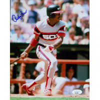 Rudy Law Chicago White Sox Signed 8x10 Glossy Photo JSA Authenticated