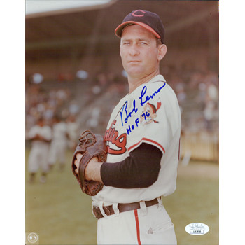 Bob Lemon Cleveland Indians Signed 8x10 Glossy Photo JSA Authenticated