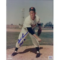 Bob Lemon Signed Cleveland Indians HOF 76 Official MLB 8x10 Glossy Photo PSA Authenticated Bob Lemon Signed Cleveland Indians HOF 76 Official MLB 8x10 Glossy Photo PSA Authenticated