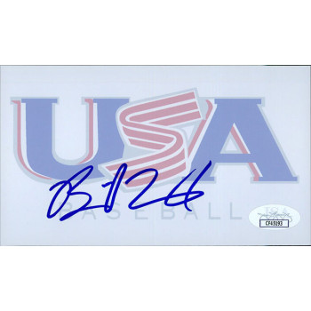 Brent Lillibridge Team USA Signed 3.5x6 Glossy Photo JSA Authenticated Brent Lillibridge Team USA Signed 3.5x6 Glossy Photo JSA Authenticated