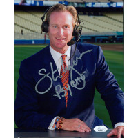 Steve Lyons LA Dodgers Broadcaster Signed 8x10 Glossy Photo JSA Authenticated Steve Lyons LA Dodgers Broadcaster Signed 8x10 Glossy Photo JSA Authenticated