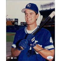 Brent Mayne Kansas City Royals Signed 8x10 Glossy Photo JSA Authenticated Brent Mayne Kansas City Royals Signed 8x10 Glossy Photo JSA Authenticated