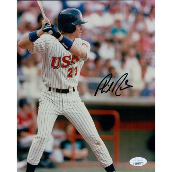 Phil Nevin Team USA Signed 8x10 Glossy Photo JSA Authenticated Scuffs