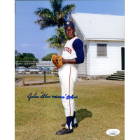 John Blue Moon Odom Kansas City Athletics Signed 8x10 Matte Photo JSA Authentic