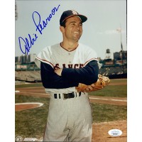 Albie Pearson Los Angeles Angels Signed 8x10 Glossy Photo JSA Authenticated