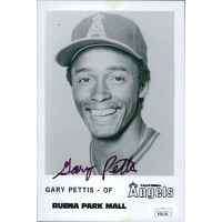Gary Pettis California Angels Signed 5x7 Promo Glossy Photo JSA Authenticated Gary Pettis California Angels Signed 5x7 Promo Glossy Photo JSA Authenticated