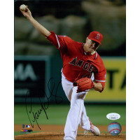 Garrett Richards Los Angeles Angels Signed 8x10 Matte Photo JSA Authenticated Garrett Richards Los Angeles Angels Signed 8x10 Matte Photo JSA Authenticated